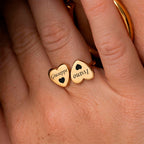 Anello Doppia Promessa – Cuori Personalizzati con Incisione