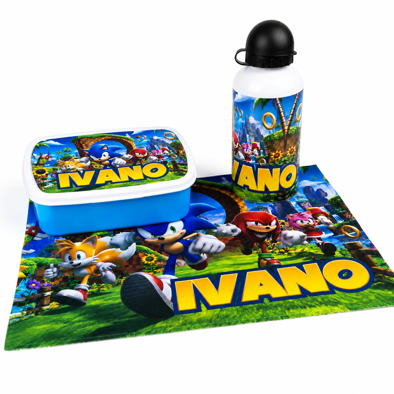 Kit Merenda Personalizzato con Nome e Personaggio
