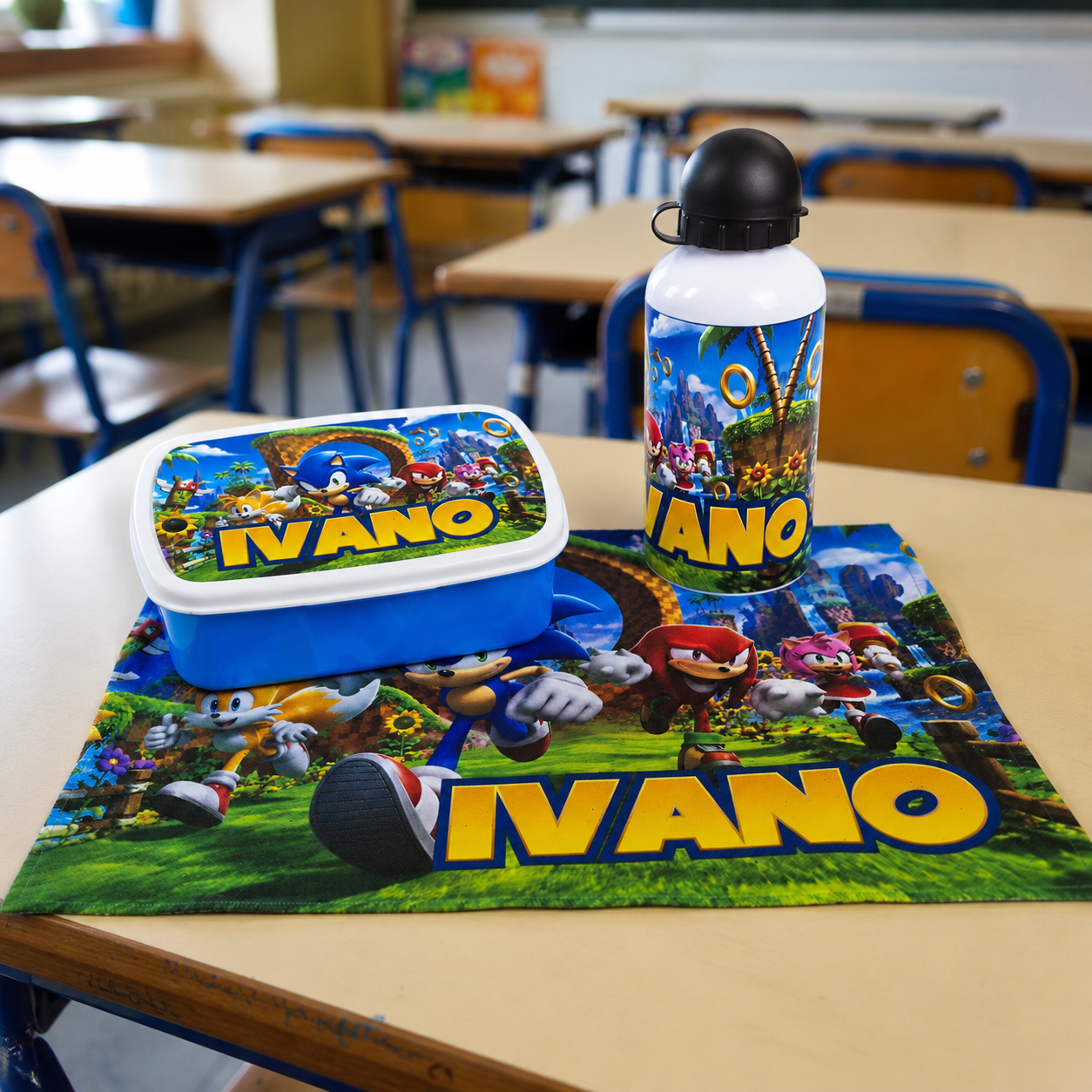 Kit Merenda Personalizzato con Nome e Personaggio