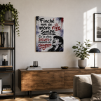 Poster in Alluminio "Finché Nun Se More Vive Sempe" – Wall Art Napoletana 40x30 cm