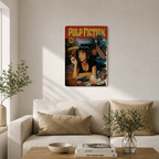 Poster in Alluminio Sublimato – Pulp Fiction Vintage | Wall Art 40×30 cm
