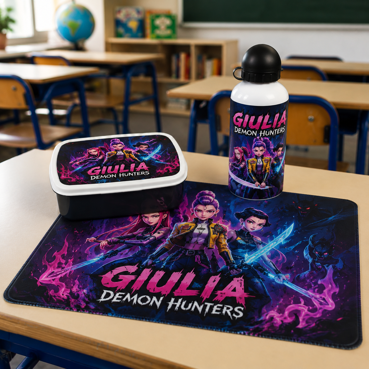 Kit Merenda Personalizzato con Nome e Personaggio
