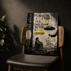 Poster in Alluminio "Nu ricc e nu povero" – Wall Art