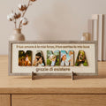 Cornice in Legno Personalizzata "Mamma" con foto