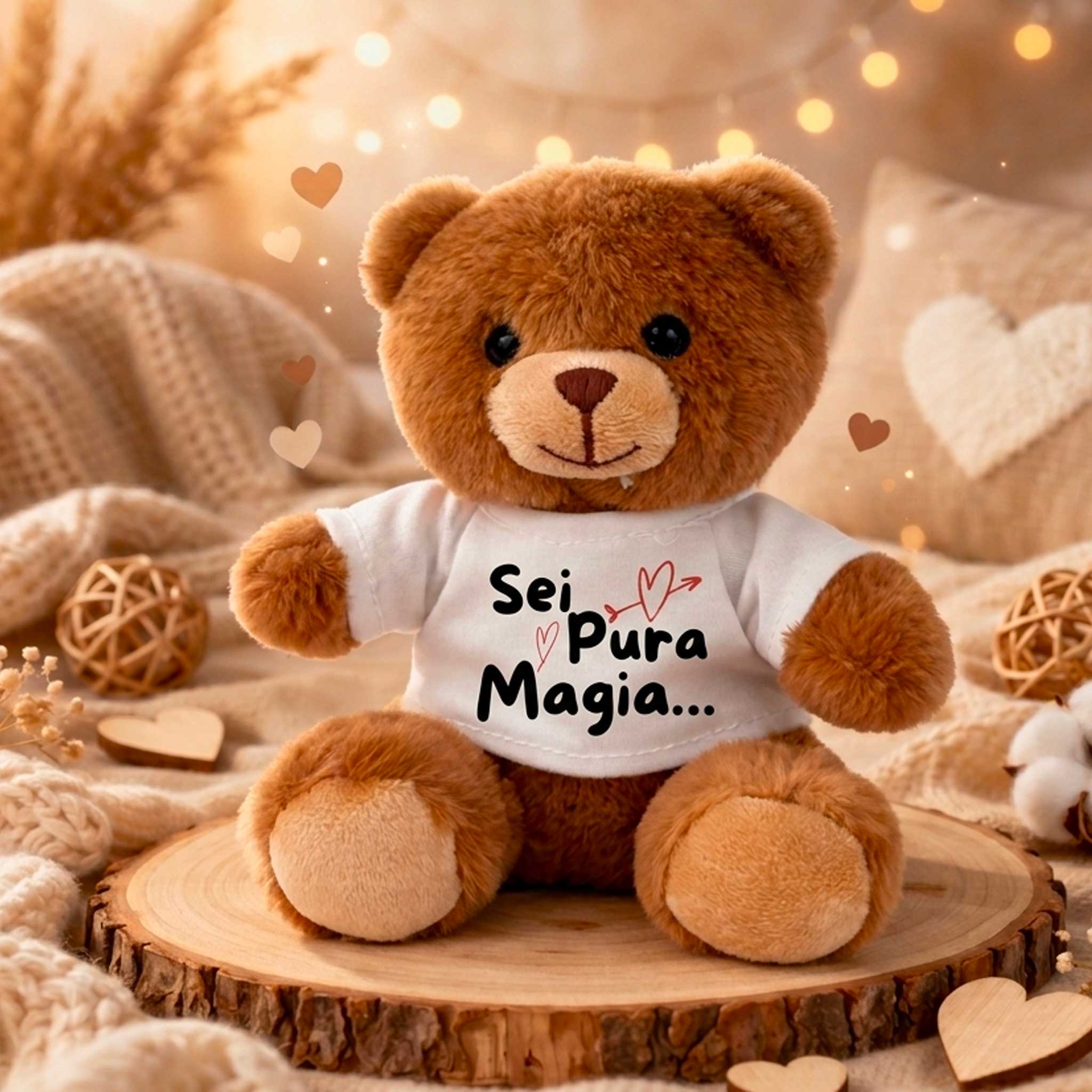 Peluche Teddy Personalizzato "Sei pura magia" | Regalo Romantico