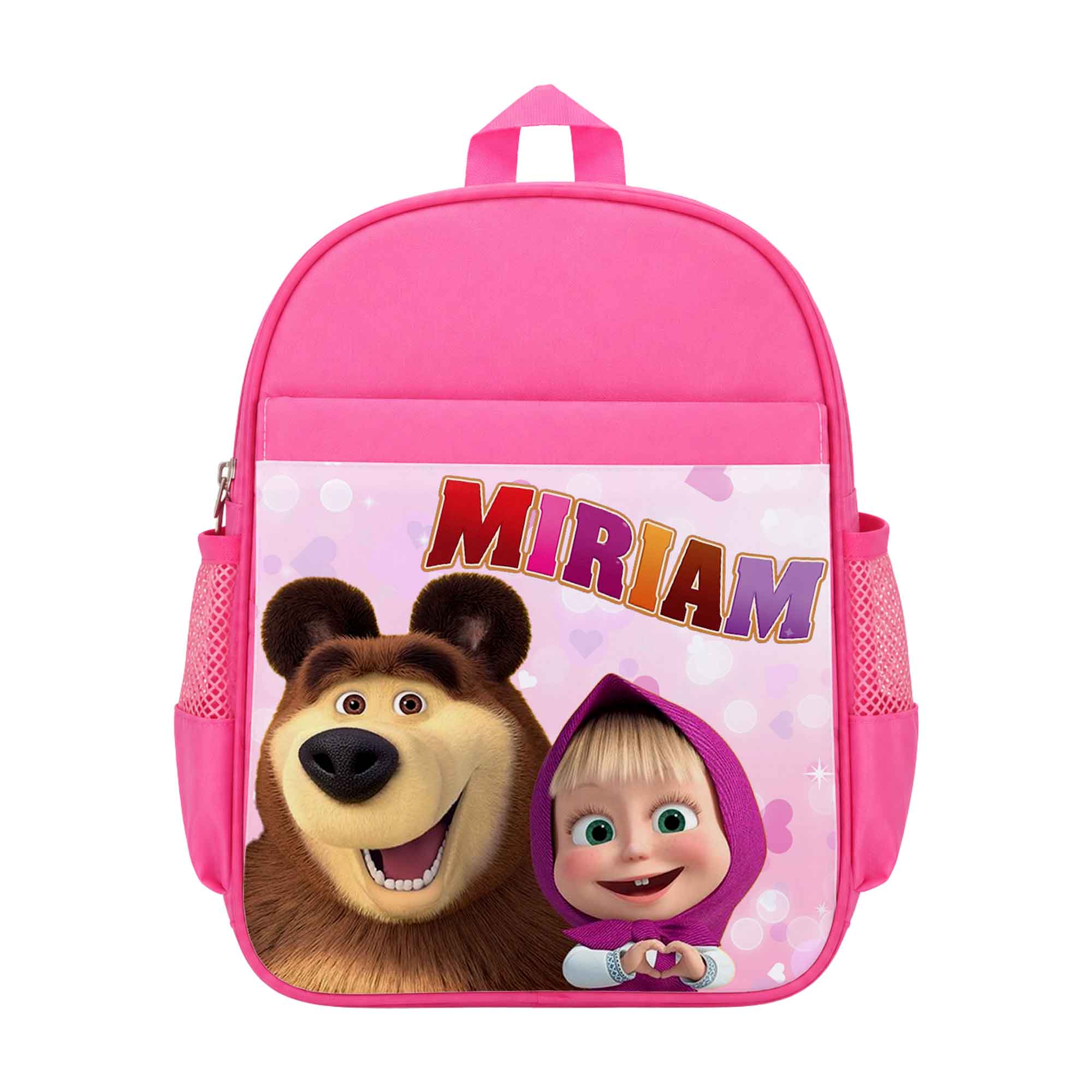 Zaino Asilo Personalizzato con Nome – Masha e Orso