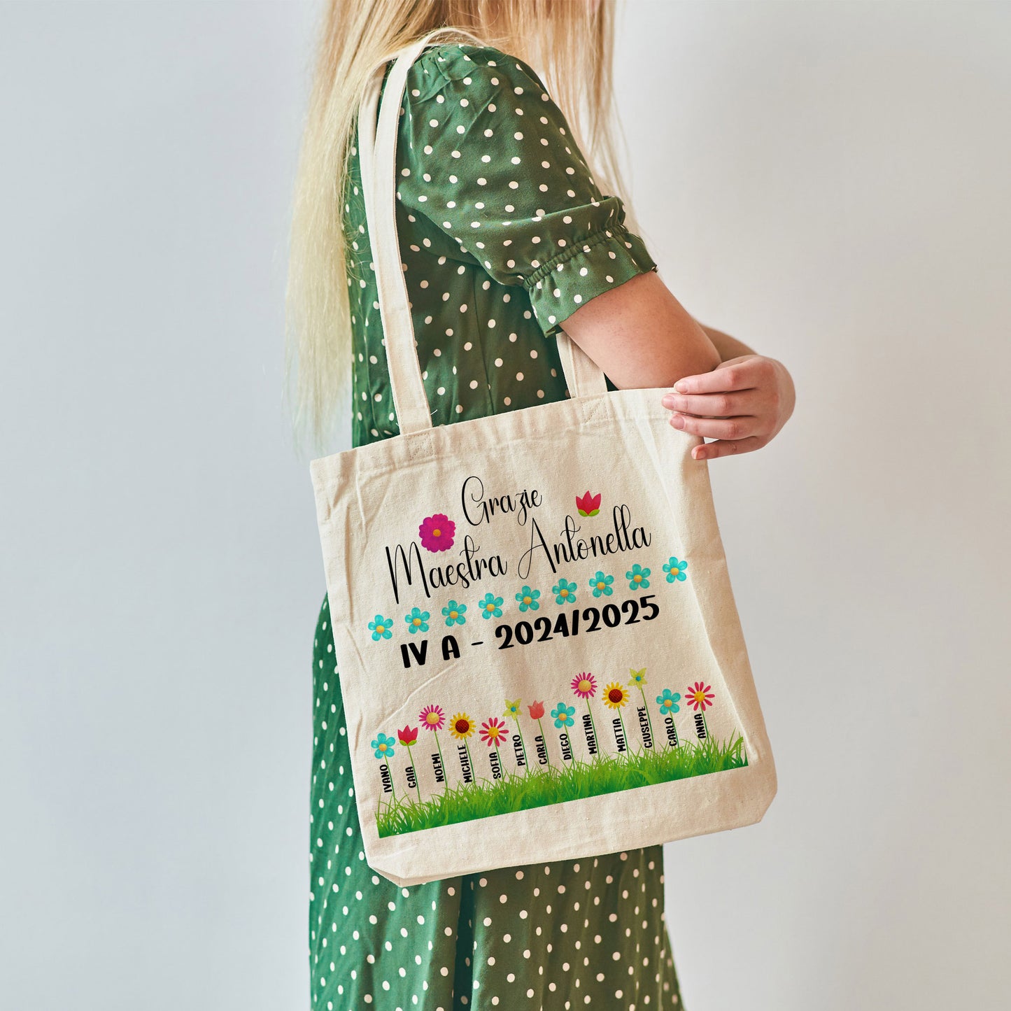 Borsa Shopper Maestra Personalizzata - Regalo Fine Anno