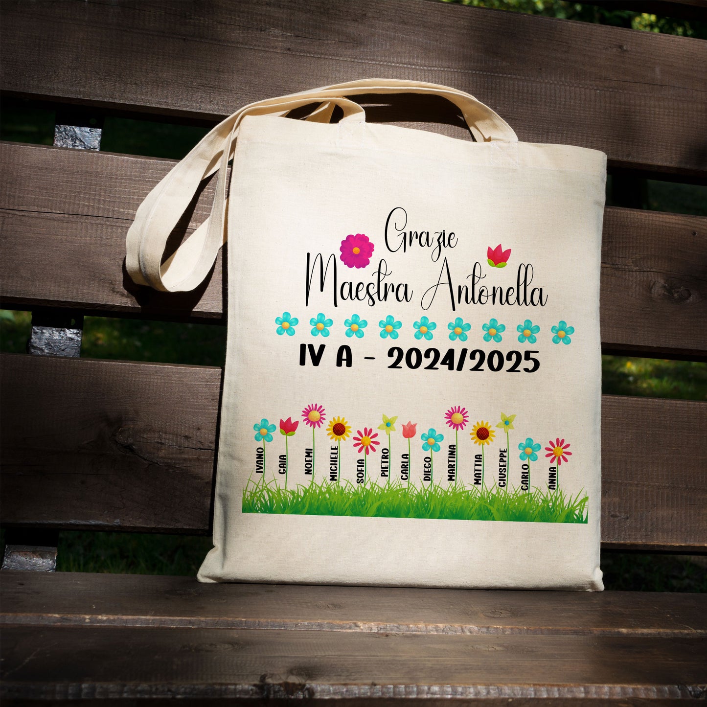 Borsa Shopper Maestra Personalizzata - Regalo Fine Anno