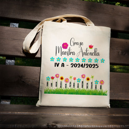Borsa Shopper Maestra Personalizzata - Regalo Fine Anno