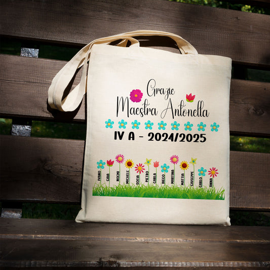 Borsa Shopper Maestra Personalizzata - Regalo Fine Anno
