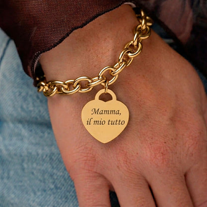 Bracciale Maglia Intrecciata Semi Rigido in Oro Giallo 18kt Donna - AB